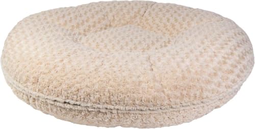 JACK AND VANILLA, Bequemer Sitzsack für Tiere, Elegantes Design aus Rosette, Beige, Durchmesser 105 cm, ideal für Hunde und Katzen, pflegeleicht, langlebige Materialien von JACK AND VANILLA