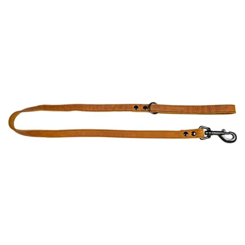 JACK AND VANILLA, Hundeleine, Black Label-Modell, Farbe Cognac, Größe 16 mm x 100 cm von JACK AND VANILLA