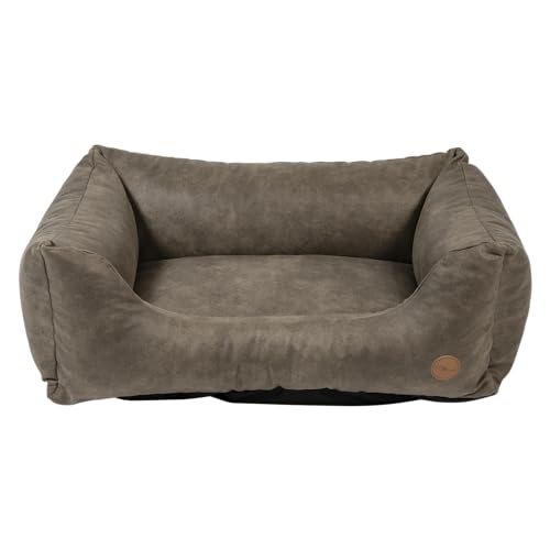 JACK AND VANILLA – JV Classy Hundesofa – Robuster und bequemer Schlafkorb für Hunde – Ähnliches Leder, Farbe Stein, L, 100 x 70 x 27 cm JACK AND VANILLA – JV Classy Hundesofa – Robuster und bequemer Schlafkorb für Hunde – Ähnliches Leder, Farbe Stein, L, 100 x 70 x 27 cm von JACK AND VANILLA