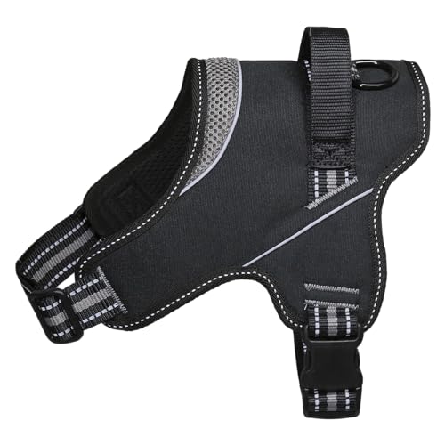 JACK AND VANILLA, weiches und atmungsaktives Komfortgeschirr für Hunde, individuelle Passform, reflektierende Riemen für Sicherheit, ideal für Spaziergänge und Aktivitäten, 60 cm, grau, Outdoor-Modell JACK AND VANILLA, weiches und atmungsaktives Komfortgeschirr für Hunde, individuelle Passform, reflektierende Riemen für Sicherheit, ideal für Spaziergänge und Aktivitäten, 60 cm, grau, Outdoor-Modell von JACK AND VANILLA