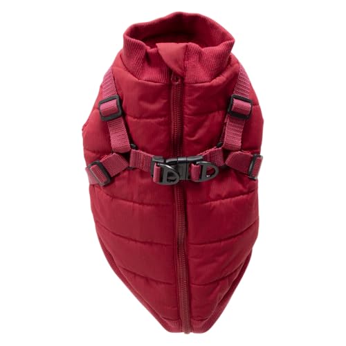 JACK AND VANILLA, stilvolle Hundejacke, modernes, schickes Design, wetterbeständig, perfekte Passform, maschinenwaschbar, verstärkte Sicherheit, XS, Rot, 5Th Avenue Dogwalk-Modell JACK AND VANILLA, stilvolle Hundejacke, modernes, schickes Design, wetterbeständig, perfekte Passform, maschinenwaschbar, verstärkte Sicherheit, XS, Rot, 5Th Avenue Dogwalk-Modell von JACK AND VANILLA