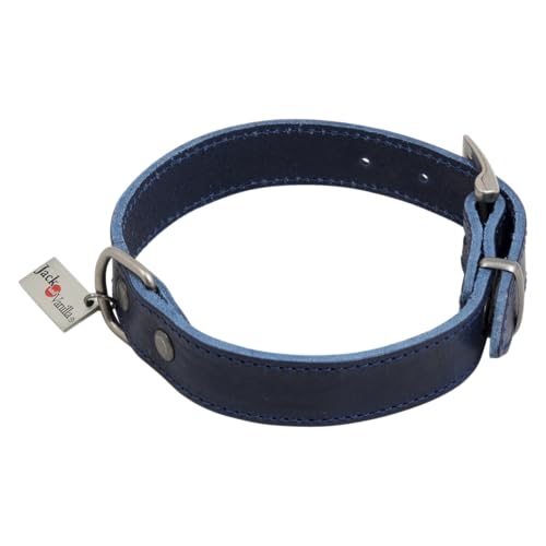 JACK AND VANILLA, Elegante Vintage-Halskette für Hund oder Katze, einzigartiges und raffiniertes Design, bequem und langlebig, Länge 55 cm, Blaue Farbe, Breite 40 mm, Vintage-Modell JACK AND VANILLA, Elegante Vintage-Halskette für Hund oder Katze, einzigartiges und raffiniertes Design, bequem und langlebig, Länge 55 cm, Blaue Farbe, Breite 40 mm, Vintage-Modell von JACK AND VANILLA