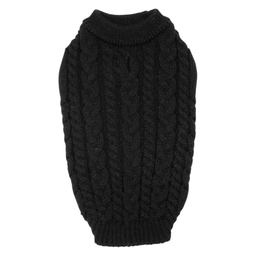 JACK AND VANILLA, Stylischer Pullover für Hunde, bequem und langlebig, ideal für Spaziergänge und Städtetrips, Größe S, Schwarze Farbe, Modell 5Th Avenue Dogwalk von JACK AND VANILLA