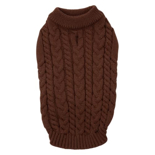 JACK AND VANILLA, Eleganter Pullover für Hunde, modernes und bequemes Design, perfekt für Spaziergänge, Größe XXL, Kupferfarbe, 5Th Avenue Dogwalk-Modell von JACK AND VANILLA