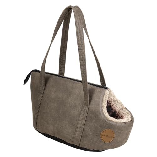JACK AND VANILLA, Elegante und praktische Transportbox für Tiere, modernes Design, langlebige Materialien, optimales Fassungsvermögen 40 x 23cm, ideal für Reisen und Ausflüge, [insatz], edles Modell von JACK AND VANILLA