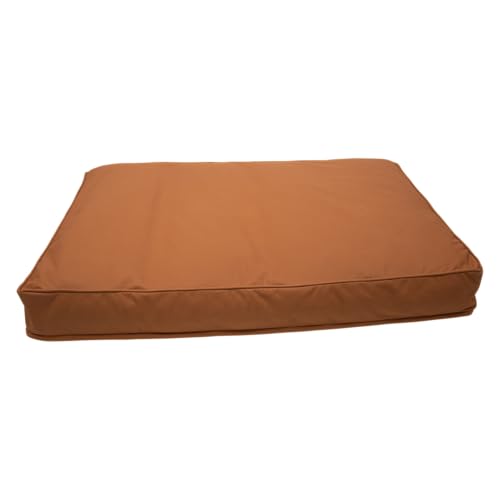 JACK AND VANILLA, Elegantes Hundebett in Cognac, hochwertige Polsterung, langlebig und pflegeleicht, ideal für große Größen, L, Cognac, Zeitloses Memphis-Modell von JACK AND VANILLA