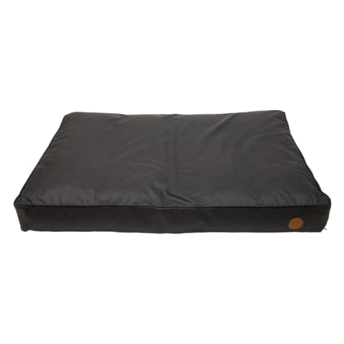JACK AND VANILLA, Elegantes schwarzes Hundebett, weiche Polsterung für optimalen Komfort, pflegeleicht, Maße 120 x 80 cm, perfekt für große Hunde, Zeitloses Modell von JACK AND VANILLA