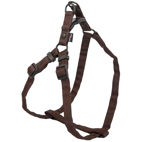 JACK AND VANILLA, Ergonomisches Hundegeschirr aus Nylon, verstellbar, leicht und langlebig, mit reflektierenden Streifen für Sicherheit, Braun, Größe XS 12 x 27–38 cm, Komfortmodell JACK AND VANILLA, Ergonomisches Hundegeschirr aus Nylon, verstellbar, leicht und langlebig, mit reflektierenden Streifen für Sicherheit, Braun, Größe XS 12 x 27–38 cm, Komfortmodell von JACK AND VANILLA