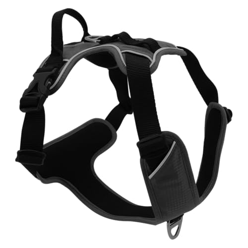 JACK AND VANILLA, ergonomisches schwarzes Geschirr für Hunde, optimaler Komfort, langlebige Materialien, verstärkte Sicherheit mit reflektierenden Streifen, XS, Schwarz, Expeditionsmodell JACK AND VANILLA, ergonomisches schwarzes Geschirr für Hunde, optimaler Komfort, langlebige Materialien, verstärkte Sicherheit mit reflektierenden Streifen, XS, Schwarz, Expeditionsmodell von JACK AND VANILLA