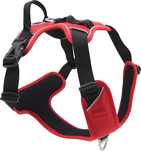 JACK AND VANILLA, ergonomisches rotes Hundegeschirr, verstellbar, leicht und langlebig, ideal zum Spazierengehen und Wandern, klare Sicht, Größe XS, rote Farbe, Expeditionsmodell JACK AND VANILLA, ergonomisches rotes Hundegeschirr, verstellbar, leicht und langlebig, ideal zum Spazierengehen und Wandern, klare Sicht, Größe XS, rote Farbe, Expeditionsmodell von JACK AND VANILLA