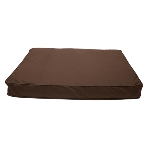 JACK AND VANILLA, Ergonomisches Hundebett in Dunkelbraun, Größe XL, optimaler Komfort, langlebig und leicht zu reinigen, ideal für große Rassen, Elegantes Design, Zeitloses Memphis-Modell von JACK AND VANILLA