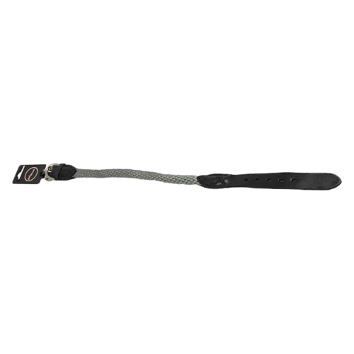 JACK AND VANILLA, Ergonomisches Hundehalsband, Grau, verstellbar, 15 mm breit und 65 cm lang, widerstandsfähig und leicht zu reinigen, modernes und Elegantes Design, Walkabout-Modell JACK AND VANILLA, Ergonomisches Hundehalsband, Grau, verstellbar, 15 mm breit und 65 cm lang, widerstandsfähig und leicht zu reinigen, modernes und Elegantes Design, Walkabout-Modell von JACK AND VANILLA