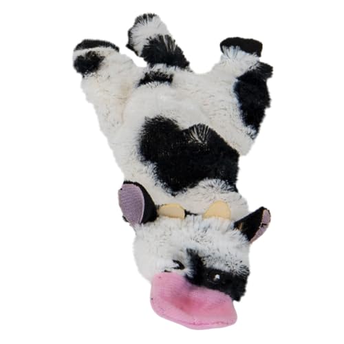 JACK AND VANILLA, Plüsch-Kuhspielzeug für Hunde, 20 cm, realistisches Design, Sound und waschbar, ideal für interaktive Spiele, leuchtende Farbe, Flatties-Modell JACK AND VANILLA, Plüsch-Kuhspielzeug für Hunde, 20 cm, realistisches Design, Sound und waschbar, ideal für interaktive Spiele, leuchtende Farbe, Flatties-Modell von JACK AND VANILLA