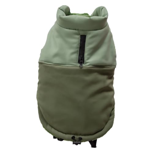 JACK AND VANILLA, Fleecejacke, bequem und elegant, zum Spazierengehen, Bequeme Taschen, weicher und atmungsaktiver Stoff, Größe XXL, Trendige grüne Farbe, Modell 5Th Avenue Dogwalk von JACK AND VANILLA