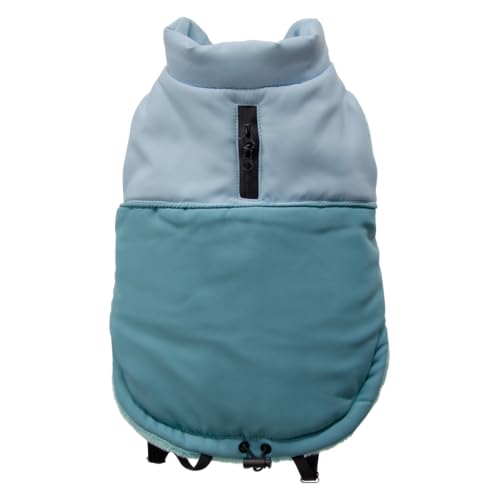 JACK AND VANILLA, Fleecejacke, bequem und elegant, zum Spazierengehen, Bequeme Taschen, widerstandsfähig und langlebig, Größe XL, hellblaue Farbe, Modell 5Th Avenue Dogwalk von JACK AND VANILLA