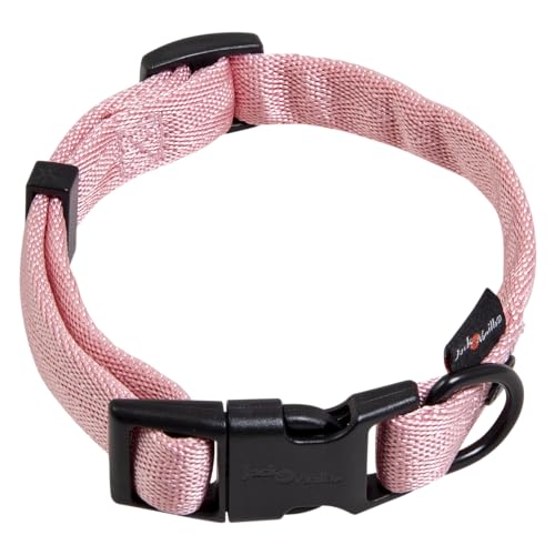 JACK AND VANILLA, Hundehalsband, Comfort Tube-Nylonmodell, rosa Farbe, Größe 12 mm x 16–24 cm JACK AND VANILLA, Hundehalsband, Comfort Tube-Nylonmodell, rosa Farbe, Größe 12 mm x 16–24 cm von JACK AND VANILLA