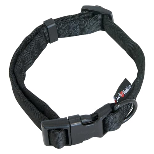 JACK AND VANILLA, Hundehalsband, Modell Comfort Tube Nylon, Farbe Schwarz, Größe 12 mm x 16–24 cm JACK AND VANILLA, Hundehalsband, Modell Comfort Tube Nylon, Farbe Schwarz, Größe 12 mm x 16–24 cm von JACK AND VANILLA
