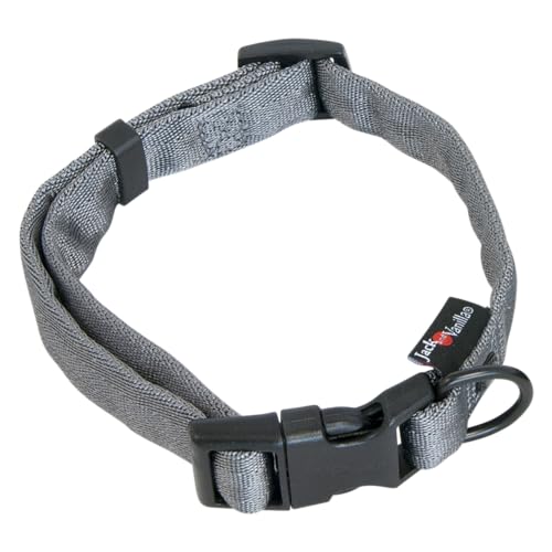 JACK AND VANILLA, Hundehalsband, Modell Comfort Tube Nylon, Grau, Größe 12 mm x 16–24 cm JACK AND VANILLA, Hundehalsband, Modell Comfort Tube Nylon, Grau, Größe 12 mm x 16–24 cm von JACK AND VANILLA