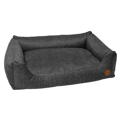 JACK AND VANILLA, Haustiersofa aus hochdichtem Schaumstoff, modernes und Elegantes Design, leicht zu reinigen, Größe 80 x 120 cm, schicke graue Farbe von JACK AND VANILLA