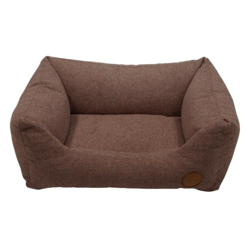 JACK AND VANILLA, Haustiersofa aus hochdichtem Schaumstoff, stilvolles braunes Design, langlebig und leicht zu reinigen, Größe 60 x 44 x 23 cm, für alle Rassen JACK AND VANILLA, Haustiersofa aus hochdichtem Schaumstoff, stilvolles braunes Design, langlebig und leicht zu reinigen, Größe 60 x 44 x 23 cm, für alle Rassen von JACK AND VANILLA