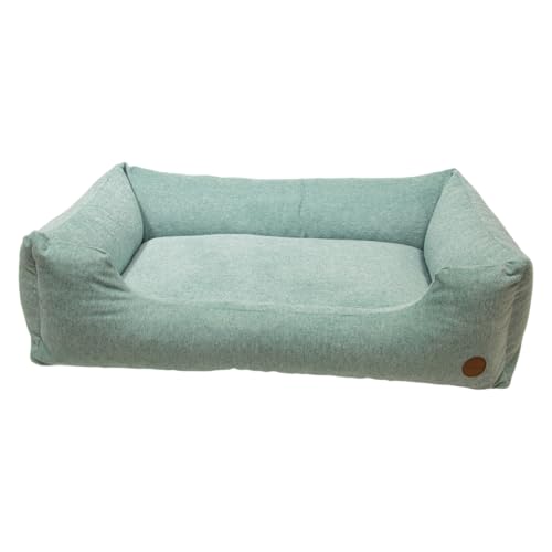 JACK AND VANILLA, Haustiersofa optimaler Komfort, Elegantes Design, leicht zu reinigen, langlebig, ideal für Hunde und Katzen, Maße 120 x 82 cm, Mintfarbe von JACK AND VANILLA