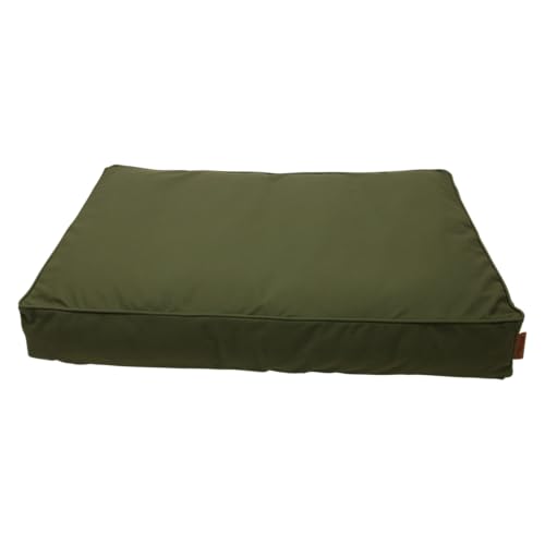 JACK AND VANILLA, Hundebett, Elegantes Design aus bequemem Schaumstoff, leicht zu reinigen, ideal für einen erholsamen Schlaf, Größe L, olivfarben, Zeitloses Memphis-Modell von JACK AND VANILLA