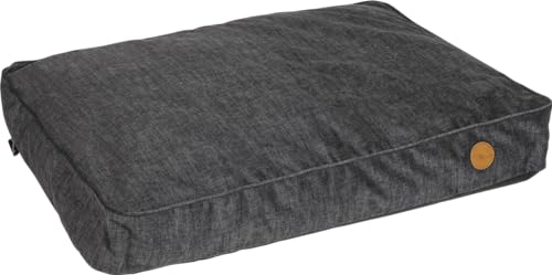 JACK AND VANILLA, Hundebett, Modell Manchester, grau, Größe L, 100 x 70 x 14 cm von JACK AND VANILLA
