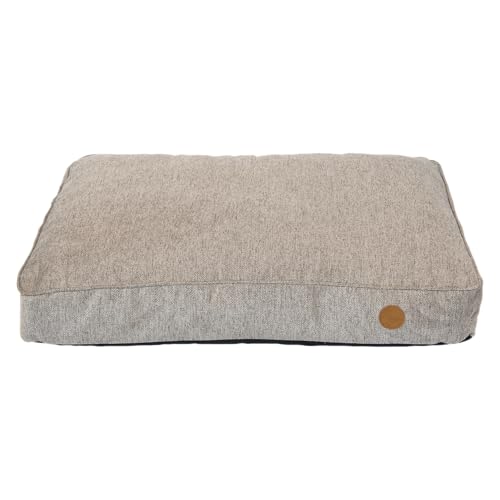 JACK AND VANILLA, Hundebett, Streifenmodell, Farbe Beige, Größe L, 100 x 70 x 14 cm von JACK AND VANILLA