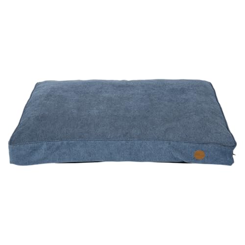 JACK AND VANILLA, Hundebett, Streifenmodell, Blaue Farbe, Größe XL, 120 x 80 x 14 cm von JACK AND VANILLA