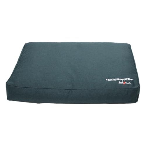 JACK AND VANILLA, modernes, wasserdichtes Hundebett, optimaler Komfort für mittelgroße bis große Hunde, pflegeleicht, Maße 70 x 100 x 14 cm, Farbe Petrol, wasserdichtes Sportmodell JACK AND VANILLA, modernes, wasserdichtes Hundebett, optimaler Komfort für mittelgroße bis große Hunde, pflegeleicht, Maße 70 x 100 x 14 cm, Farbe Petrol, wasserdichtes Sportmodell von JACK AND VANILLA