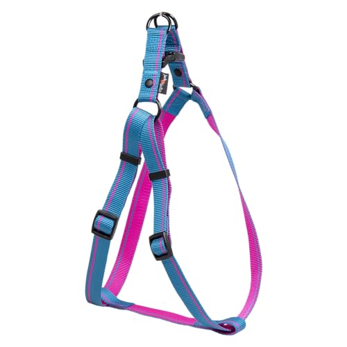 JACK AND VANILLA, ergonomisches, verstellbares Hundegeschirr, langlebig und leicht, blau gestreiftes Design, ideal zum Spazierengehen und Wandern, Größe L 20 x 53–82 cm, Streifenmodell JACK AND VANILLA, ergonomisches, verstellbares Hundegeschirr, langlebig und leicht, blau gestreiftes Design, ideal zum Spazierengehen und Wandern, Größe L 20 x 53–82 cm, Streifenmodell von JACK AND VANILLA