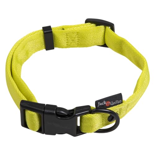 JACK AND VANILLA, Hundehalsband, Modell Comfort Tube Nylon, Farbe Gelb, Größe 12 mm x 23-36 cm JACK AND VANILLA, Hundehalsband, Modell Comfort Tube Nylon, Farbe Gelb, Größe 12 mm x 23-36 cm von JACK AND VANILLA