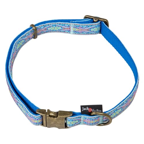 JACK AND VANILLA, Hundehalsband Modell Ibiza, hellblaue Farbe, Größe 20 mm x 31-47 cm JACK AND VANILLA, Hundehalsband Modell Ibiza, hellblaue Farbe, Größe 20 mm x 31-47 cm von JACK AND VANILLA