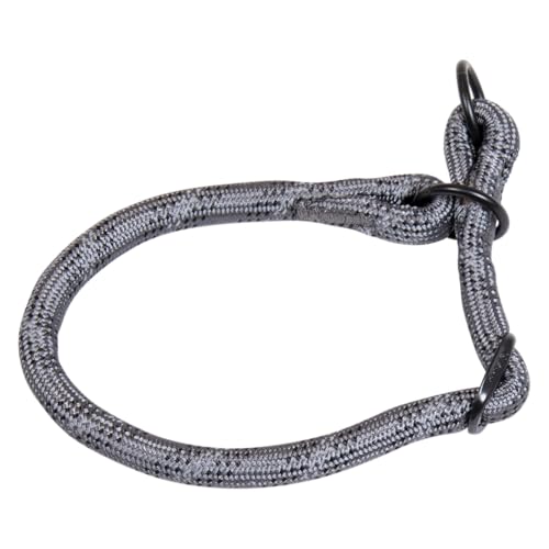 JACK AND VANILLA, Hundehalsband, Modell mit leuchtenden Punkten, Grau, Größe 12 mm x 30-35 cm von JACK AND VANILLA
