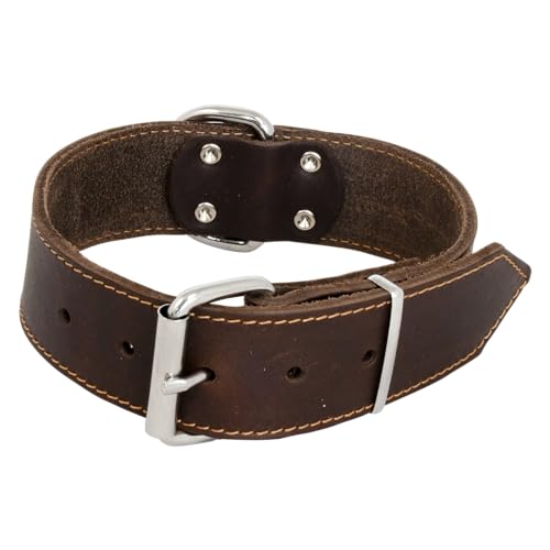 JACK AND VANILLA, großes Halsband für Hunde, Modell für fettige Haut, braune Farbe, Größe 50 mm x 65 cm JACK AND VANILLA, großes Halsband für Hunde, Modell für fettige Haut, braune Farbe, Größe 50 mm x 65 cm von JACK AND VANILLA