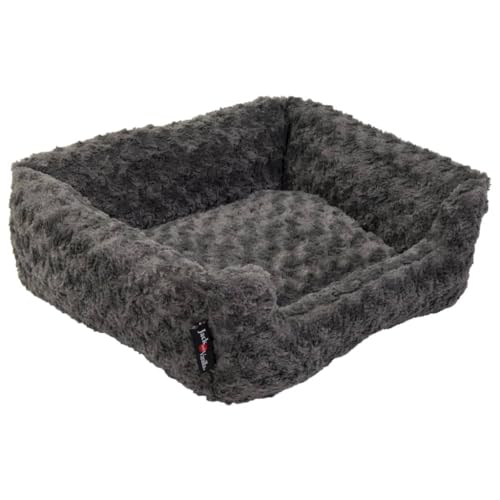 JACK AND VANILLA, Hundekorb, Softy, Modell Softy, Farbe Rosette Grey, Größe XS, 50 x 43 x 17 cm von JACK AND VANILLA