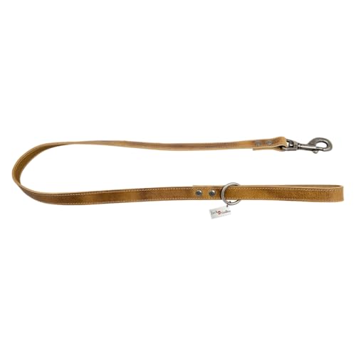 JACK AND VANILLA, cognacfarbene Hundeleine aus echtem Leder, Elegantes und langlebiges Design, Länge 100 cm, Breite 16 mm, perfekt für Bequeme und Elegante Spaziergänge, Vintage-Modell JACK AND VANILLA, cognacfarbene Hundeleine aus echtem Leder, Elegantes und langlebiges Design, Länge 100 cm, Breite 16 mm, perfekt für Bequeme und Elegante Spaziergänge, Vintage-Modell von JACK AND VANILLA