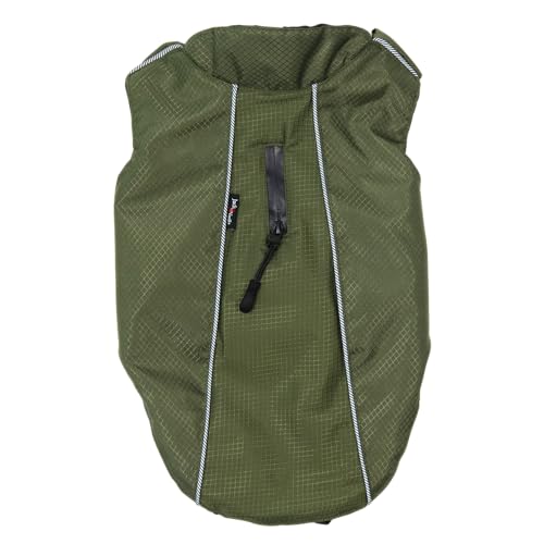 JACK AND VANILLA, Hundemantel aus wasserabweisendem Stoff, modernes und Elegantes Design, leicht zu tragen, Größe 35 cm, olivgrüne Farbe, Expeditionsmodell JACK AND VANILLA, Hundemantel aus wasserabweisendem Stoff, modernes und Elegantes Design, leicht zu tragen, Größe 35 cm, olivgrüne Farbe, Expeditionsmodell von JACK AND VANILLA