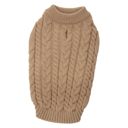 JACK AND VANILLA, eleganter Beiger Hundepullover in XXL-Größe, weicher und atmungsaktiver Komfort, perfekt für Spaziergänge und pflegeleicht, ideal für große Größen, 5Th Avenue Dogwalk-Modell von JACK AND VANILLA