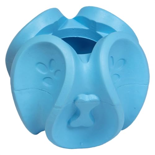 JACK AND VANILLA, Hundespielzeug aus langlebigem Gummi, geistige Stimulation und Belohnung, attraktives Design, Ø 7,8 cm, Farbe Hellblau, Modell Rubber Toys JACK AND VANILLA, Hundespielzeug aus langlebigem Gummi, geistige Stimulation und Belohnung, attraktives Design, Ø 7,8 cm, Farbe Hellblau, Modell Rubber Toys von JACK AND VANILLA