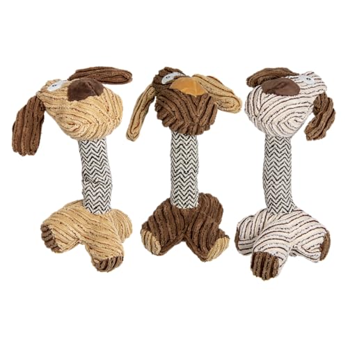 JACK AND VANILLA, Hundespielzeug aus samtigem Stoff, ultraweich, mit lustigen Geräuschen, farbenfrohes Design, maschinenwaschbar, ungiftig, 25 cm, erhältlich von JACK AND VANILLA