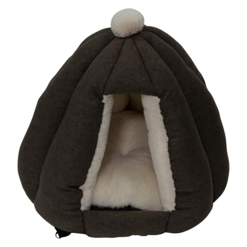 JACK AND VANILLA, Iglu – weich für Hunde und Katzen, modernes und Elegantes Design, einfacher Zugang, langlebige Materialien, ideal für drinnen und draußen, 45 x 45 x 40 cm, Dunkelbraun JACK AND VANILLA, Iglu – weich für Hunde und Katzen, modernes und Elegantes Design, einfacher Zugang, langlebige Materialien, ideal für drinnen und draußen, 45 x 45 x 40 cm, Dunkelbraun von JACK AND VANILLA