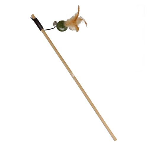 JACK AND VANILLA, Interaktiver Teaser für Katzen mit Katzenminze, Ball und Feder, stimuliert den Jagdinstinkt, attraktives Design, 40 cm, Grün/Bronze, Modell Herbals JACK AND VANILLA, Interaktiver Teaser für Katzen mit Katzenminze, Ball und Feder, stimuliert den Jagdinstinkt, attraktives Design, 40 cm, Grün/Bronze, Modell Herbals von JACK AND VANILLA