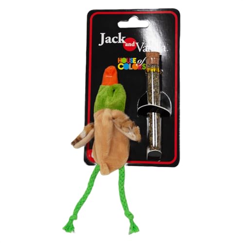 JACK AND VANILLA, Interaktives Katzenspielzeug in Entenform mit Katzenminze, wiederaufladbar, 10,5 cm, Mehrfarbig, stimuliert den Jagdinstinkt und unterhält Ihre Katze JACK AND VANILLA, Interaktives Katzenspielzeug in Entenform mit Katzenminze, wiederaufladbar, 10,5 cm, Mehrfarbig, stimuliert den Jagdinstinkt und unterhält Ihre Katze von JACK AND VANILLA