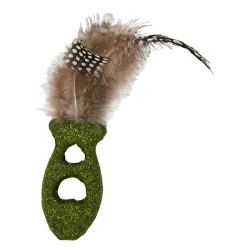 JACK AND VANILLA, Interaktives Fisch-Katzenspielzeug mit Feder, Stimuliert den Jagdinstinkt, 6,5 cm, Farbe Grün/Braun, Ideal für aktives und spannendes Spielen, Kräutermodell JACK AND VANILLA, Interaktives Fisch-Katzenspielzeug mit Feder, Stimuliert den Jagdinstinkt, 6,5 cm, Farbe Grün/Braun, Ideal für aktives und spannendes Spielen, Kräutermodell von JACK AND VANILLA