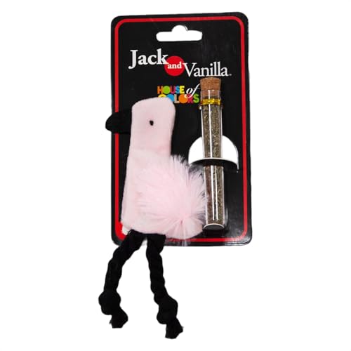 JACK AND VANILLA, Interaktives Katzenspielzeug in Flamingo-Form mit Katzenminze, wiederaufladbar, 10,5 cm, stimuliert den Jagdinstinkt und fördert das Wohlbefinden, Spielzeugmodell JACK AND VANILLA, Interaktives Katzenspielzeug in Flamingo-Form mit Katzenminze, wiederaufladbar, 10,5 cm, stimuliert den Jagdinstinkt und fördert das Wohlbefinden, Spielzeugmodell von JACK AND VANILLA