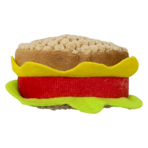 JACK AND VANILLA, Interaktives Spielzeug für Katzen in Form eines Sandwiches, REGT den Jagdinstinkt an, langlebig und leicht zu reinigen, Maße 10,5 cm, attraktive Farbe, Modell Cat Toys von JACK AND VANILLA