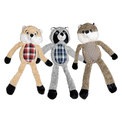 JACK AND VANILLA Interaktives Spielzeug für Hunde und Katzen, buntes Waschbär-, Wolf- und Fuchs-Design, 44 cm, weich und langlebig, leicht zu waschen, ideal zum Spielen und Kuscheln, Mehrfarbig JACK AND VANILLA Interaktives Spielzeug für Hunde und Katzen, buntes Waschbär-, Wolf- und Fuchs-Design, 44 cm, weich und langlebig, leicht zu waschen, ideal zum Spielen und Kuscheln, Mehrfarbig von JACK AND VANILLA