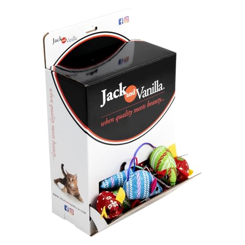 JACK AND VANILLA, Interaktives Spielzeug für Katzen, Verschiedene Mäuse, 5cm, stimuliert den Jagdinstinkt, langlebige und ungiftige Materialien, lebendige n, 5cm, Mehrfarbig, Katzenspielzeugmodell JACK AND VANILLA, Interaktives Spielzeug für Katzen, Verschiedene Mäuse, 5cm, stimuliert den Jagdinstinkt, langlebige und ungiftige Materialien, lebendige n, 5cm, Mehrfarbig, Katzenspielzeugmodell von JACK AND VANILLA