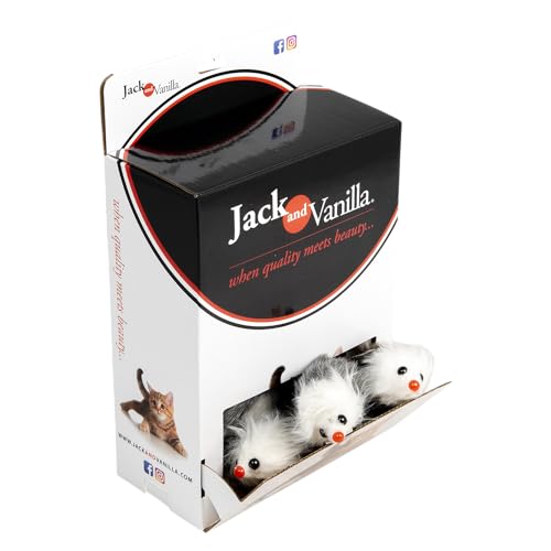 JACK AND VANILLA, interaktives Spielzeug für Katzen und Mäuse aus farbigem Stoff, REGT den Jagdinstinkt an, langlebig und ungiftig, Größe 7 cm, lebendige Farben, Katzenspielzeugmodell JACK AND VANILLA, interaktives Spielzeug für Katzen und Mäuse aus farbigem Stoff, REGT den Jagdinstinkt an, langlebig und ungiftig, Größe 7 cm, lebendige Farben, Katzenspielzeugmodell von JACK AND VANILLA